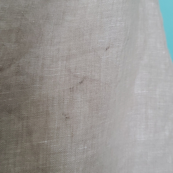 Tahari 100% Linen A Line Sleeveless Dress - Picture 10 of 14